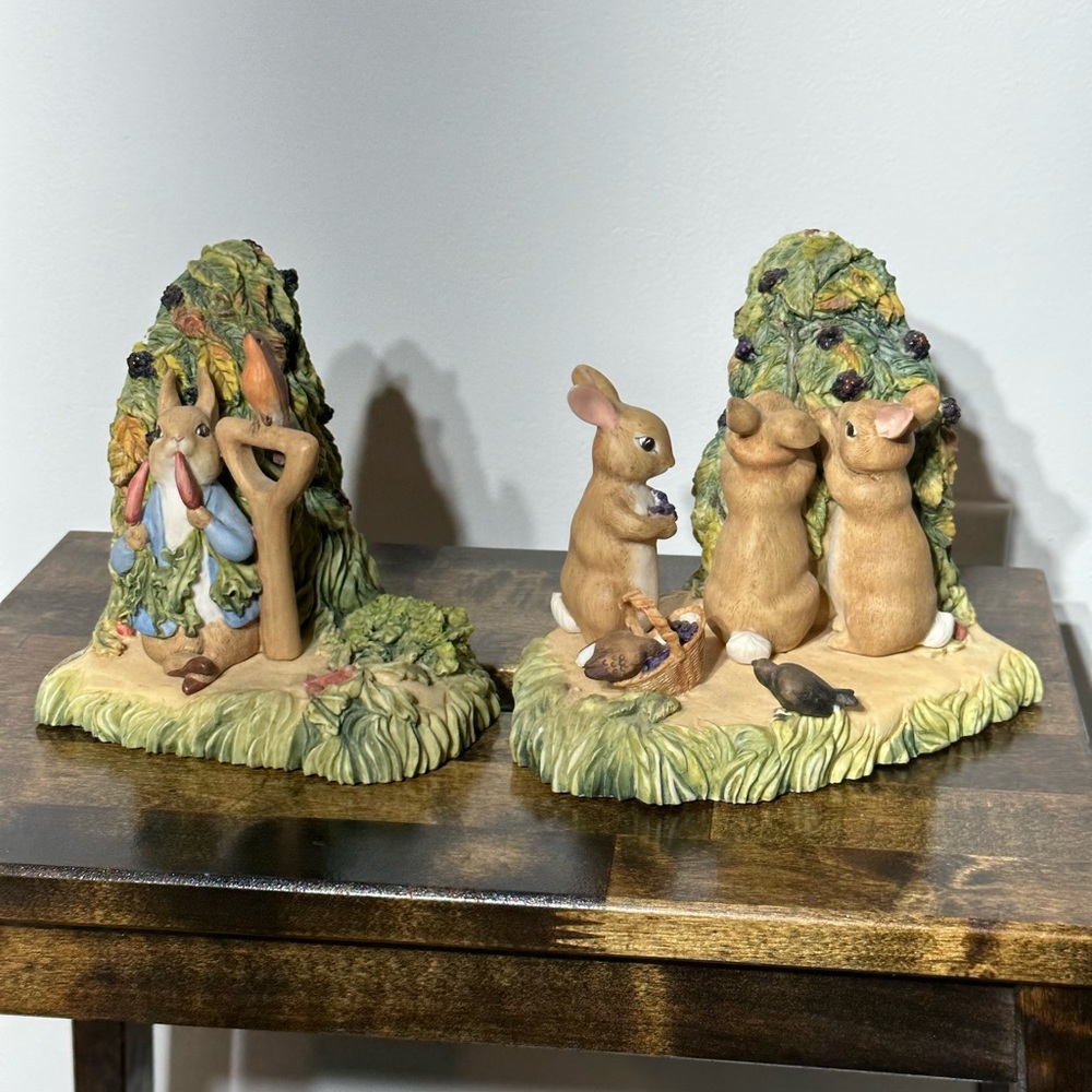 Beatrix potter Peter rabbit bookends
